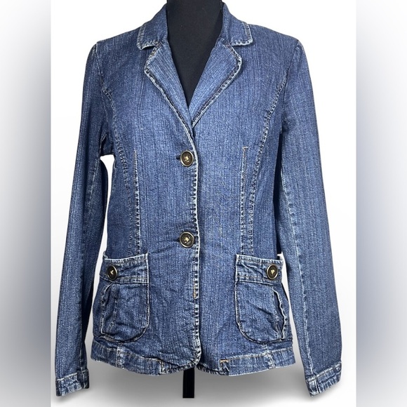 St. John's Bay Jackets & Blazers - St. John’s Bay Blue Denim Jean Jacket, Size Medium